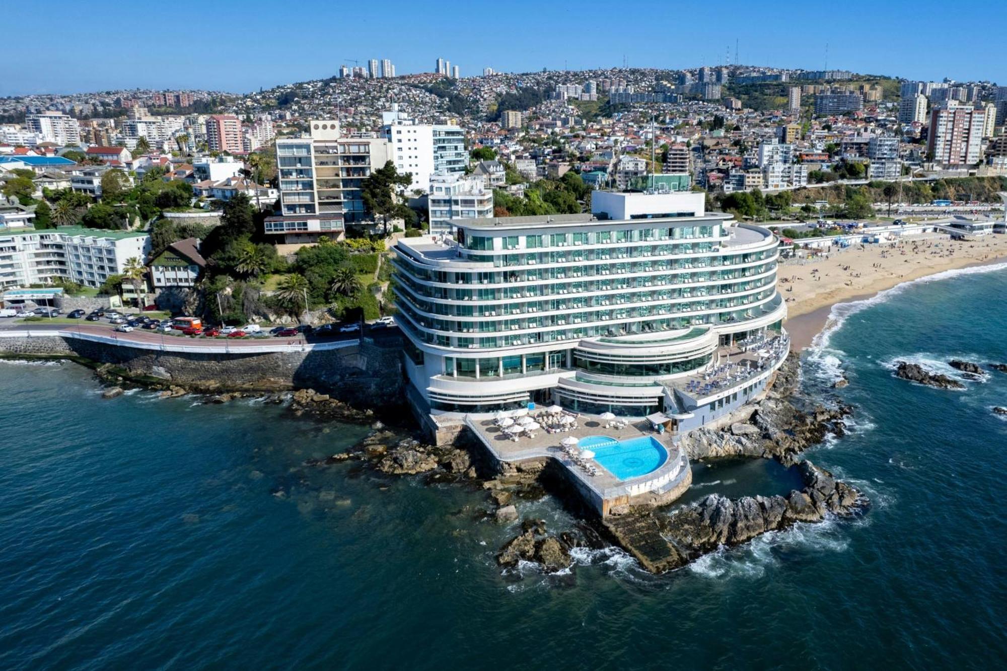 Sheraton Miramar Hotel & Convention Center Vina del Mar Buitenkant foto Aerial view of the hotel